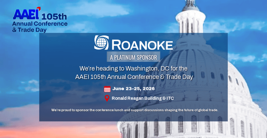 Roanoke to Participate as Silver Sponsor at the AAEI 105th Annual Conference & Trade Day