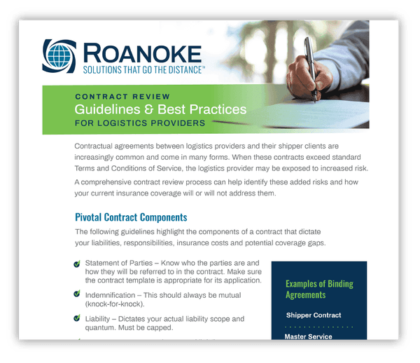 Contract Review Guidelines & Best Practices for Logistics Providers