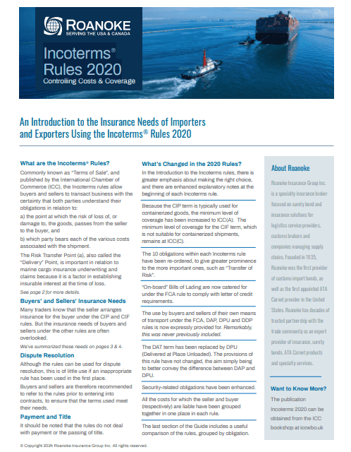 Incoterms® Rules 2020