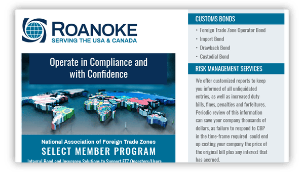 NAFTZ Member Bonds and Insurance